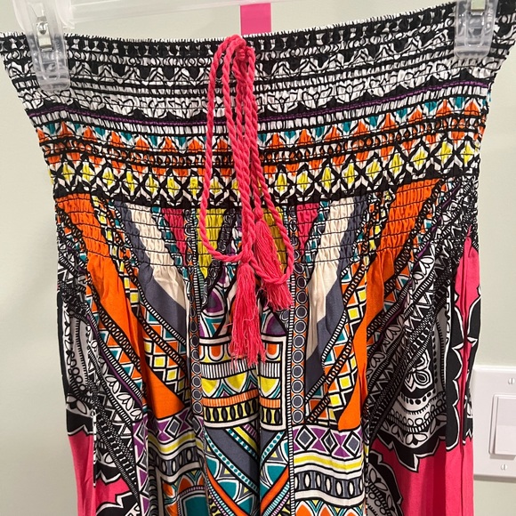 Flying Tomato bohemian colorful print maxi dres NWT XL - Picture 4 of 5